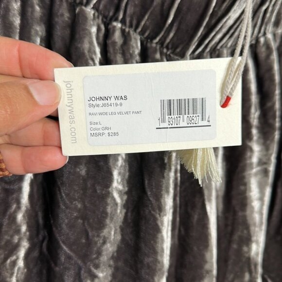 Johnny Was Ravi Wide Leg Velvet Pant - Picture 13 of 15